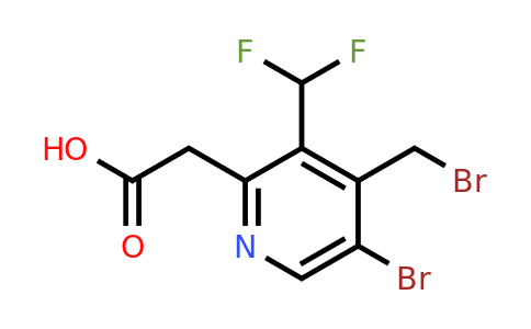 1806860-73-0 | 5-Bromo-4-(bromomethyl)-3-(difluoromethyl)pyridine-2-acetic acid