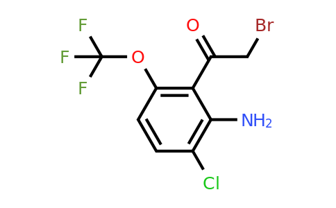1806865-38-2 | 2'-Amino-3'-chloro-6'-(trifluoromethoxy)phenacyl bromide