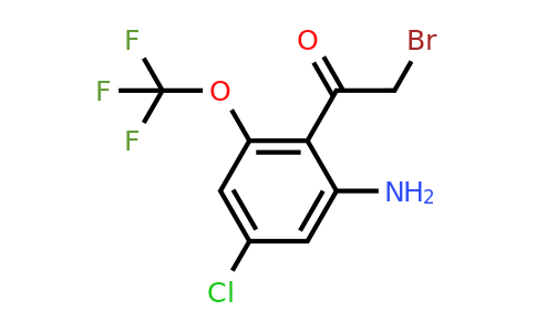 1806865-45-1 | 2'-Amino-4'-chloro-6'-(trifluoromethoxy)phenacyl bromide