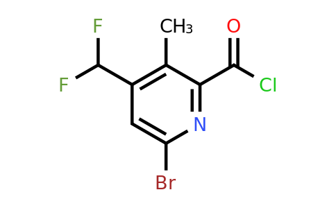 6-Bromo-4-(difluoromethyl)-3-methylpyridine-2-carbonyl chloride