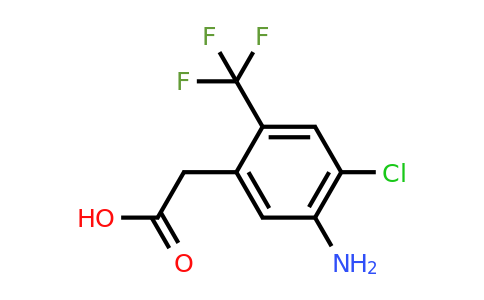 1806868-25-6 | 5-Amino-4-chloro-2-(trifluoromethyl)phenylacetic acid
