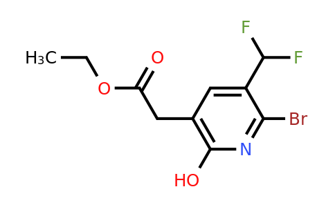 1806868-57-4 | Ethyl 2-bromo-3-(difluoromethyl)-6-hydroxypyridine-5-acetate