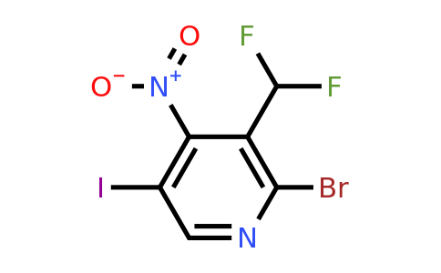 2-Bromo-3-(difluoromethyl)-5-iodo-4-nitropyridine