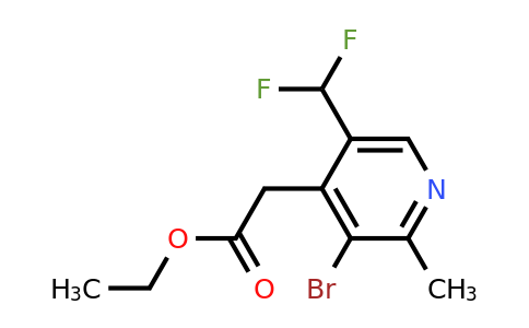 1806873-45-9 | Ethyl 3-bromo-5-(difluoromethyl)-2-methylpyridine-4-acetate