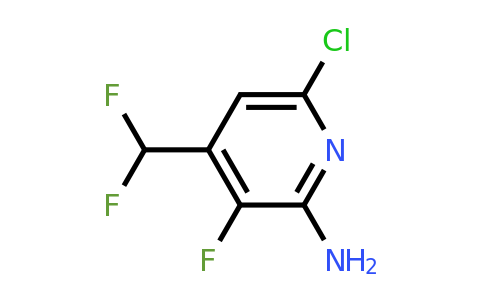 1806887-82-0 | 2-Amino-6-chloro-4-(difluoromethyl)-3-fluoropyridine