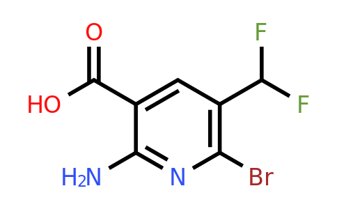 2-Amino-6-bromo-5-(difluoromethyl)pyridine-3-carboxylic acid