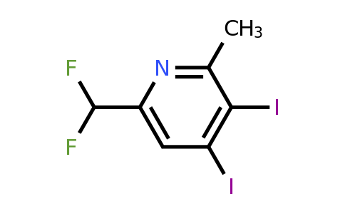 6-(Difluoromethyl)-3,4-diiodo-2-methylpyridine