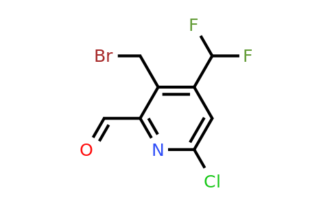 3-(Bromomethyl)-6-chloro-4-(difluoromethyl)pyridine-2-carboxaldehyde