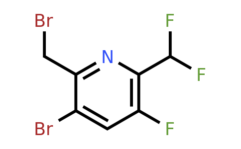 1806909-92-1 | 3-Bromo-2-(bromomethyl)-6-(difluoromethyl)-5-fluoropyridine