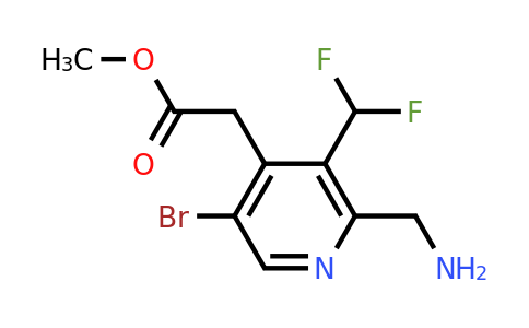 1806916-15-3 | Methyl 2-(aminomethyl)-5-bromo-3-(difluoromethyl)pyridine-4-acetate