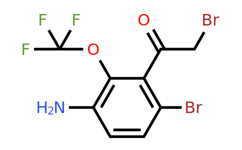 1806918-12-6 | 3'-Amino-6'-bromo-2'-(trifluoromethoxy)phenacyl bromide
