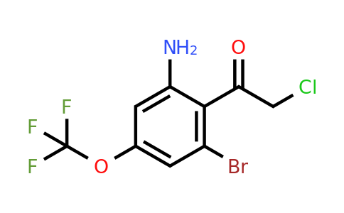 1806918-46-6 | 2'-Amino-6'-bromo-4'-(trifluoromethoxy)phenacyl chloride