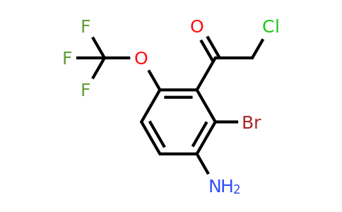 1806918-53-5 | 3'-Amino-2'-bromo-6'-(trifluoromethoxy)phenacyl chloride