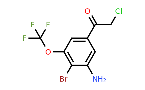 1806918-59-1 | 3'-Amino-4'-bromo-5'-(trifluoromethoxy)phenacyl chloride