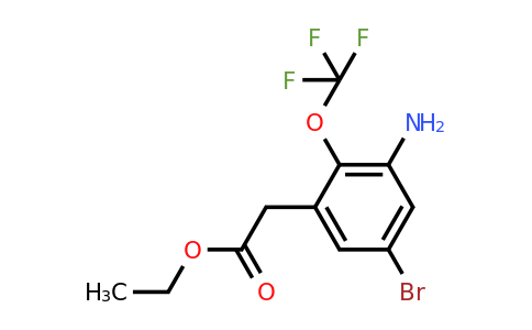 1806918-92-2 | Ethyl 3-amino-5-bromo-2-(trifluoromethoxy)phenylacetate