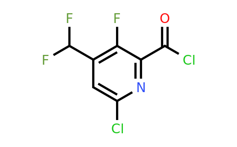 6-Chloro-4-(difluoromethyl)-3-fluoropyridine-2-carbonyl chloride