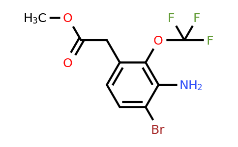 1806919-48-1 | Methyl 3-amino-4-bromo-2-(trifluoromethoxy)phenylacetate