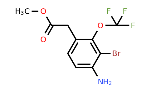 1806919-55-0 | Methyl 4-amino-3-bromo-2-(trifluoromethoxy)phenylacetate