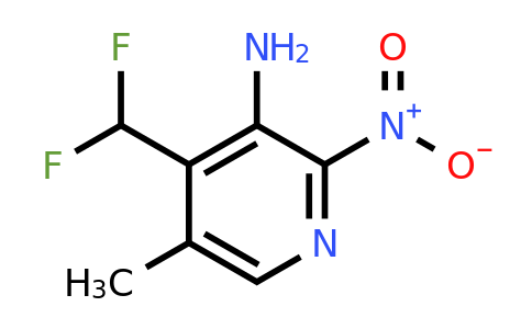 3-Amino-4-(difluoromethyl)-5-methyl-2-nitropyridine