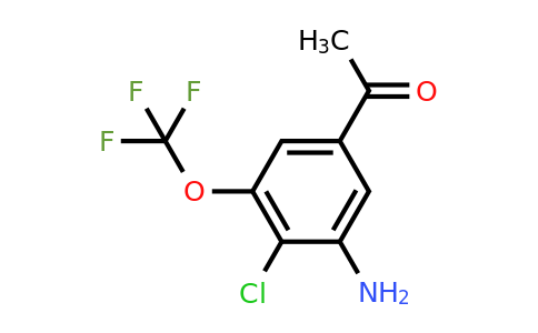 1806924-17-3 | 3'-Amino-4'-chloro-5'-(trifluoromethoxy)acetophenone