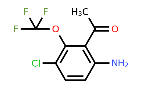 1806924-23-1 | 6'-Amino-3'-chloro-2'-(trifluoromethoxy)acetophenone