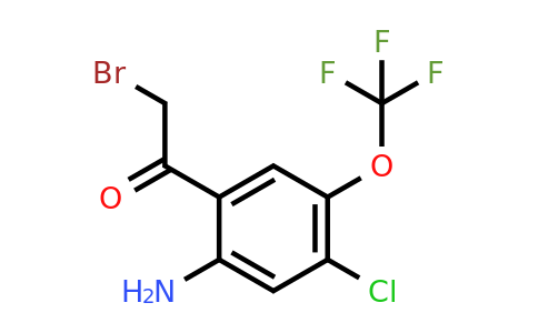 1806925-45-0 | 2'-Amino-4'-chloro-5'-(trifluoromethoxy)phenacyl bromide