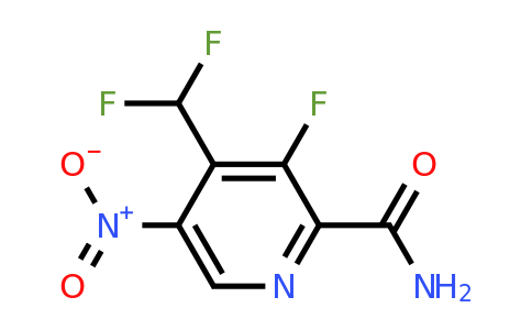 4-(Difluoromethyl)-3-fluoro-5-nitropyridine-2-carboxamide