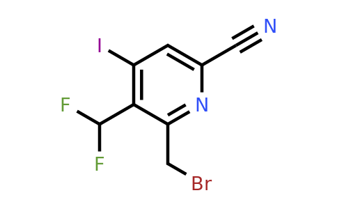 2-(Bromomethyl)-6-cyano-3-(difluoromethyl)-4-iodopyridine