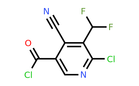 2-Chloro-4-cyano-3-(difluoromethyl)pyridine-5-carbonyl chloride