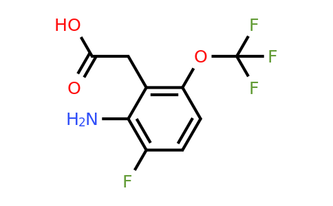 1806963-01-8 | 2-Amino-3-fluoro-6-(trifluoromethoxy)phenylacetic acid