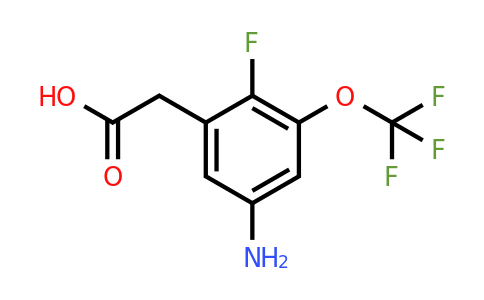 1806963-14-3 | 5-Amino-2-fluoro-3-(trifluoromethoxy)phenylacetic acid