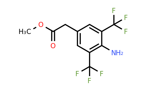 1806963-16-5 | Methyl 4-amino-3,5-bis(trifluoromethyl)phenylacetate