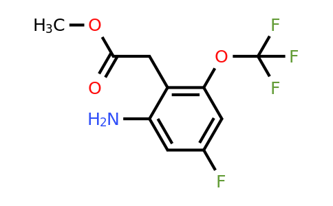 1806963-52-9 | Methyl 2-amino-4-fluoro-6-(trifluoromethoxy)phenylacetate