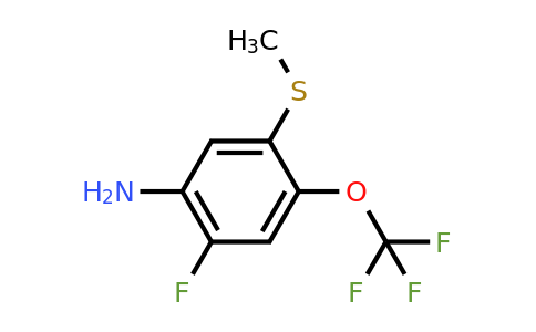 1806963-75-6 | 5-Amino-4-fluoro-2-(trifluoromethoxy)thioanisole