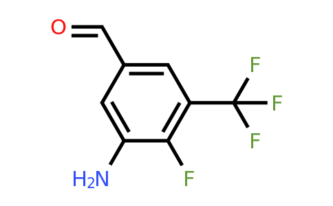 1806964-26-0 | 3-Amino-4-fluoro-5-(trifluoromethyl)benzaldehyde