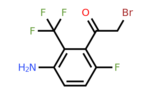 1806966-40-4 | 3'-Amino-6'-fluoro-2'-(trifluoromethyl)phenacyl bromide