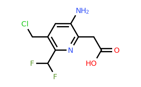 3-Amino-5-(chloromethyl)-6-(difluoromethyl)pyridine-2-acetic acid
