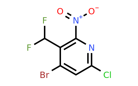 4-Bromo-6-chloro-3-(difluoromethyl)-2-nitropyridine