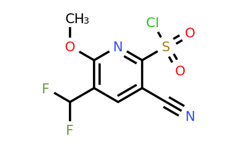 3-Cyano-5-(difluoromethyl)-6-methoxypyridine-2-sulfonyl chloride