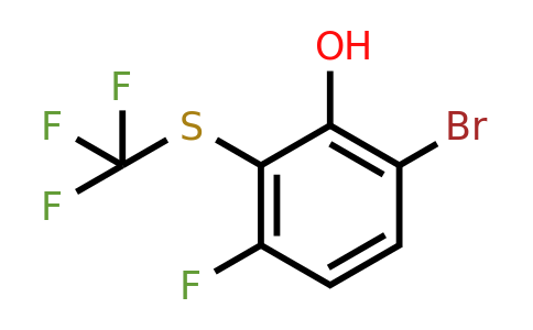 1806981-48-5 | 6-Bromo-3-fluoro-2-(trifluoromethylthio)phenol