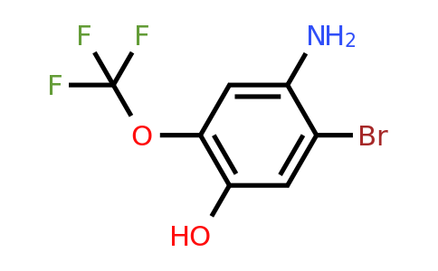 1806984-50-8 | 2-Bromo-4-hydroxy-5-(trifluoromethoxy)aniline