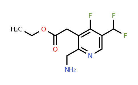 1806991-00-3 | Ethyl 2-(aminomethyl)-5-(difluoromethyl)-4-fluoropyridine-3-acetate