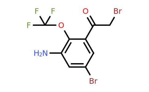 1806996-51-9 | 3'-Amino-5'-bromo-2'-(trifluoromethoxy)phenacyl bromide