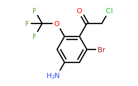 1806996-71-3 | 4'-Amino-2'-bromo-6'-(trifluoromethoxy)phenacyl chloride