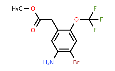 1806998-13-9 | Methyl 5-amino-4-bromo-2-(trifluoromethoxy)phenylacetate