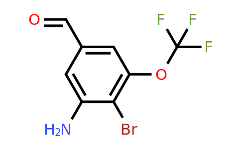 1806998-16-2 | 3-Amino-4-bromo-5-(trifluoromethoxy)benzaldehyde