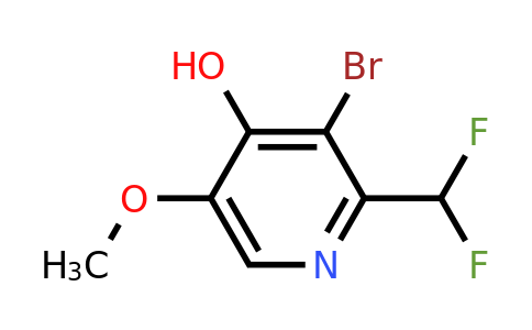 3-Bromo-2-(difluoromethyl)-4-hydroxy-5-methoxypyridine