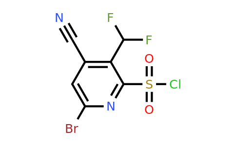 6-Bromo-4-cyano-3-(difluoromethyl)pyridine-2-sulfonyl chloride