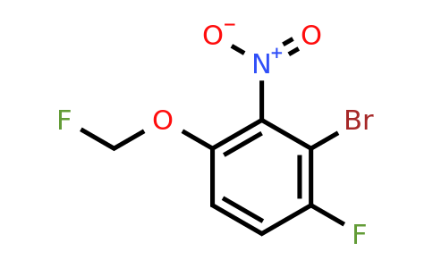 1807004-37-0 | 1-Bromo-6-fluoro-3-fluoromethoxy-2-nitrobenzene