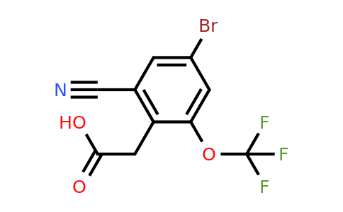 1807005-63-5 | 4-Bromo-2-cyano-6-(trifluoromethoxy)phenylacetic acid